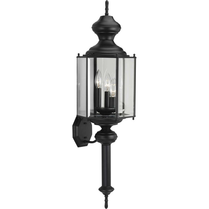 Myhouse Lighting Progress Lighting - P5731-31 - Three Light Wall Lantern - Carriage Classics - Black