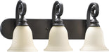 Myhouse Lighting Quorum - 5154-3-86 - Three Light Vanity - Bryant - Oiled Bronze