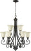 Myhouse Lighting Quorum - 6154-9-86 - Nine Light Chandelier - Bryant - Oiled Bronze