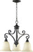 Myhouse Lighting Quorum - 6354-3-86 - Three Light Chandelier - Bryant - Oiled Bronze