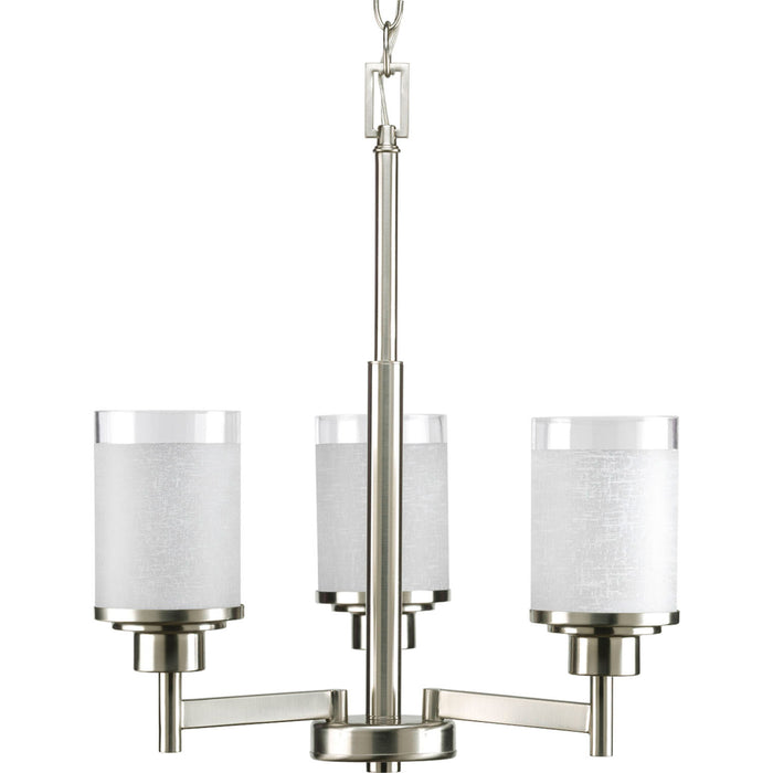 Myhouse Lighting Progress Lighting - P4458-09 - Three Light Chandelier - Alexa - Brushed Nickel