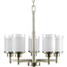 Myhouse Lighting Progress Lighting - P4459-09 - Five Light Chandelier - Alexa - Brushed Nickel