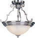 Myhouse Lighting Maxim - 5844MRSN - Three Light Semi-Flush Mount - Essentials - 584x - Satin Nickel