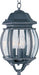 Myhouse Lighting Maxim - 1036BK - Three Light Outdoor Hanging Lantern - Crown Hill - Black