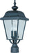 Myhouse Lighting Maxim - 3008BK - Three Light Outdoor Pole/Post Lantern - Builder Cast - Black