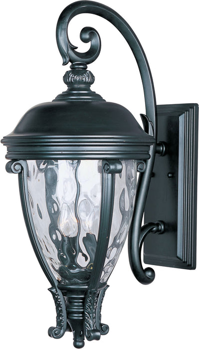 Myhouse Lighting Maxim - 41426WGBK - Three Light Outdoor Wall Lantern - Camden VX - Black