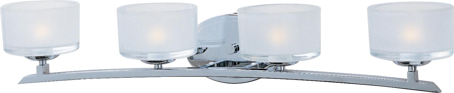 Myhouse Lighting Maxim - 19054FTPC - Four Light Bath Vanity - Elle - Polished Chrome