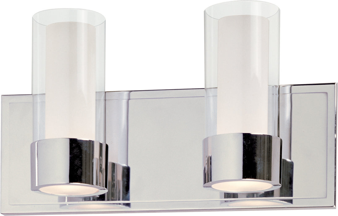 Myhouse Lighting Maxim - 23072CLFTPC - Two Light Bath Vanity - Silo - Polished Chrome