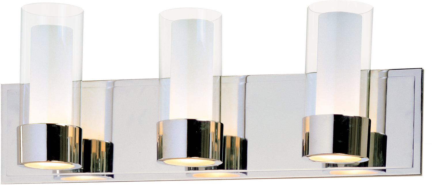 Myhouse Lighting Maxim - 23073CLFTPC - Three Light Bath Vanity - Silo - Polished Chrome