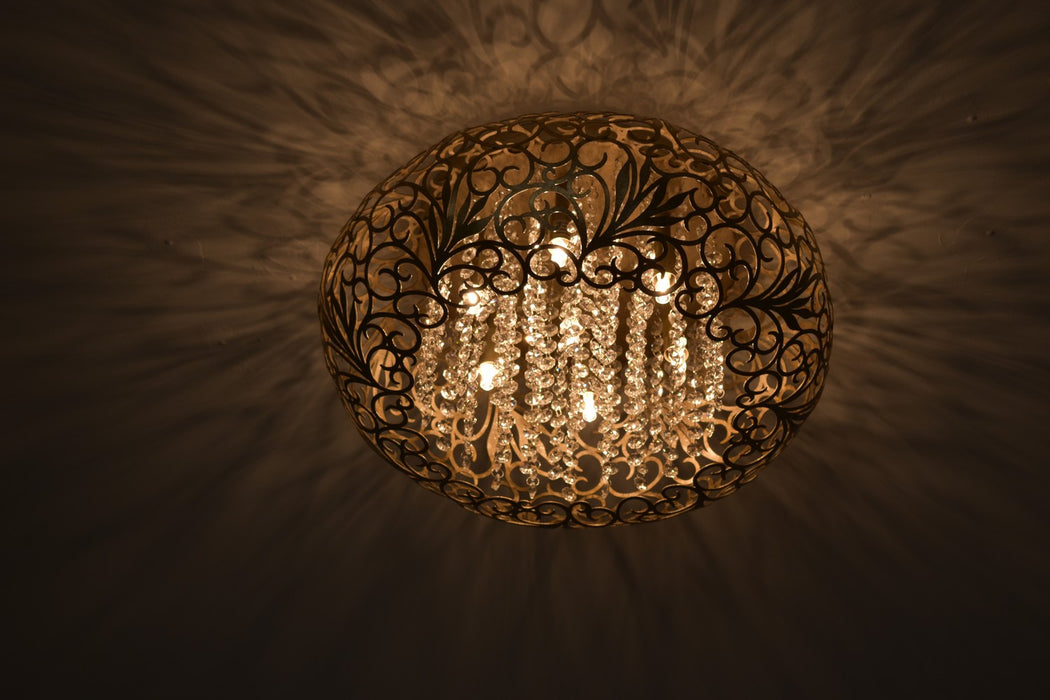 Myhouse Lighting Maxim - 24150BCGS - LED Flush Mount - Arabesque - Golden Silver