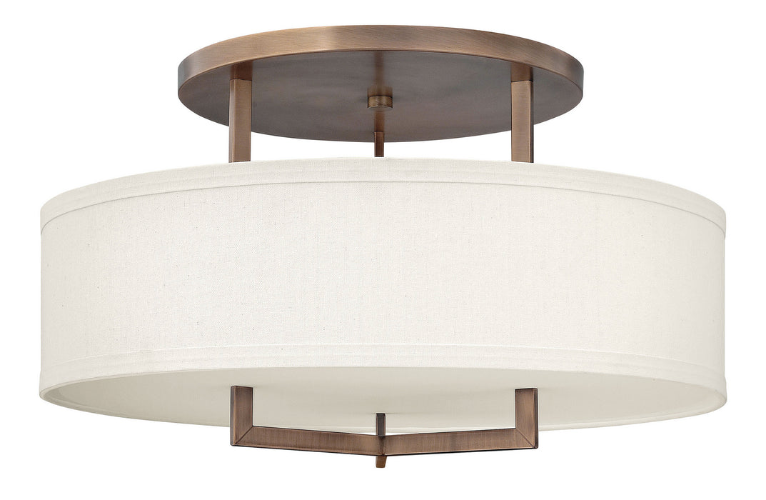 Myhouse Lighting Hinkley - 3211BR - LED Semi-Flush Mount - Hampton - Brushed Bronze