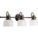 Myhouse Lighting Progress Lighting - P2992-74 - Three Light Bath Bracket - Archie - Venetian Bronze