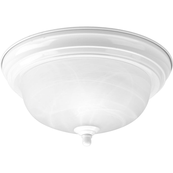 Myhouse Lighting Progress Lighting - P3924-30 - One Light Flush Mount - Dome Glass - Alabaster - White