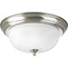 Myhouse Lighting Progress Lighting - P3925-09 - Two Light Flush Mount - Dome Glass - Alabaster - Brushed Nickel