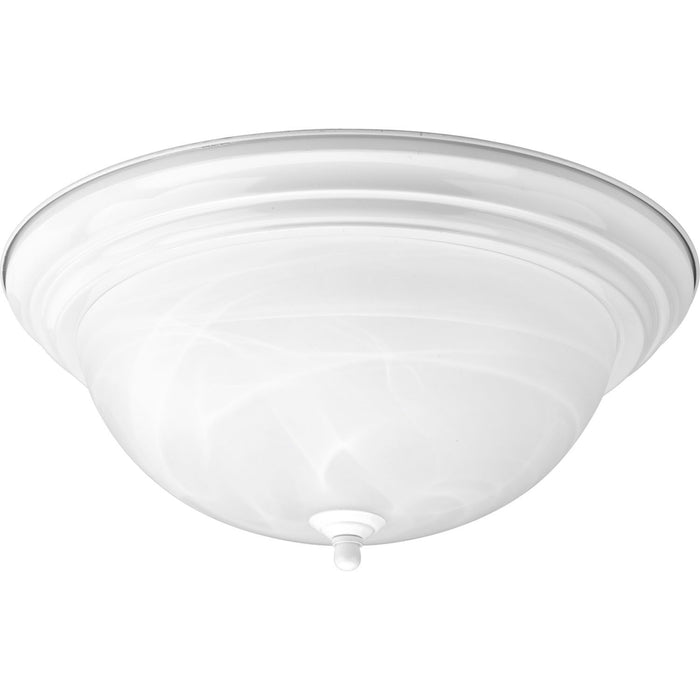 Myhouse Lighting Progress Lighting - P3926-30 - Three Light Flush Mount - Dome Glass - Alabaster - White