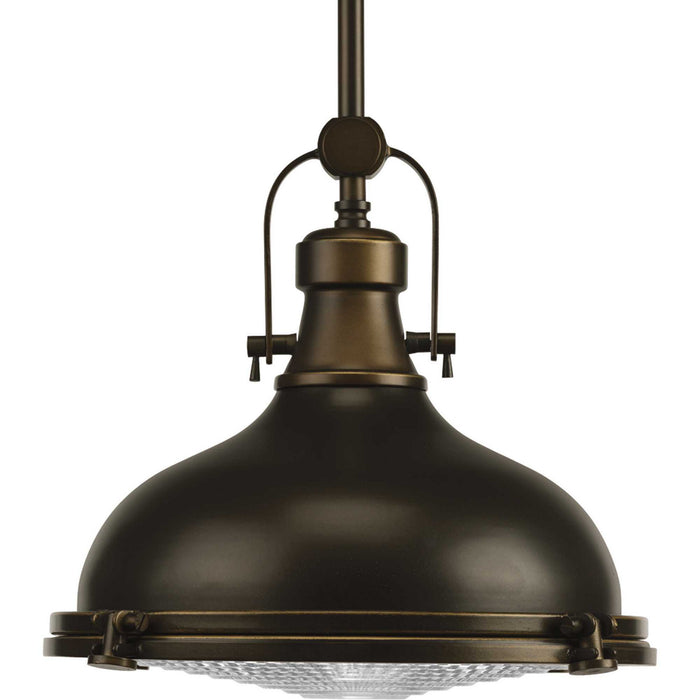 Myhouse Lighting Progress Lighting - P5188-108 - One Light Pendant - Fresnel Pendant - Oil Rubbed Bronze