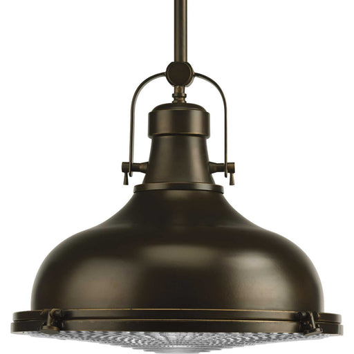 Myhouse Lighting Progress Lighting - P5197-108 - One Light Pendant - Fresnel Pendant - Oil Rubbed Bronze