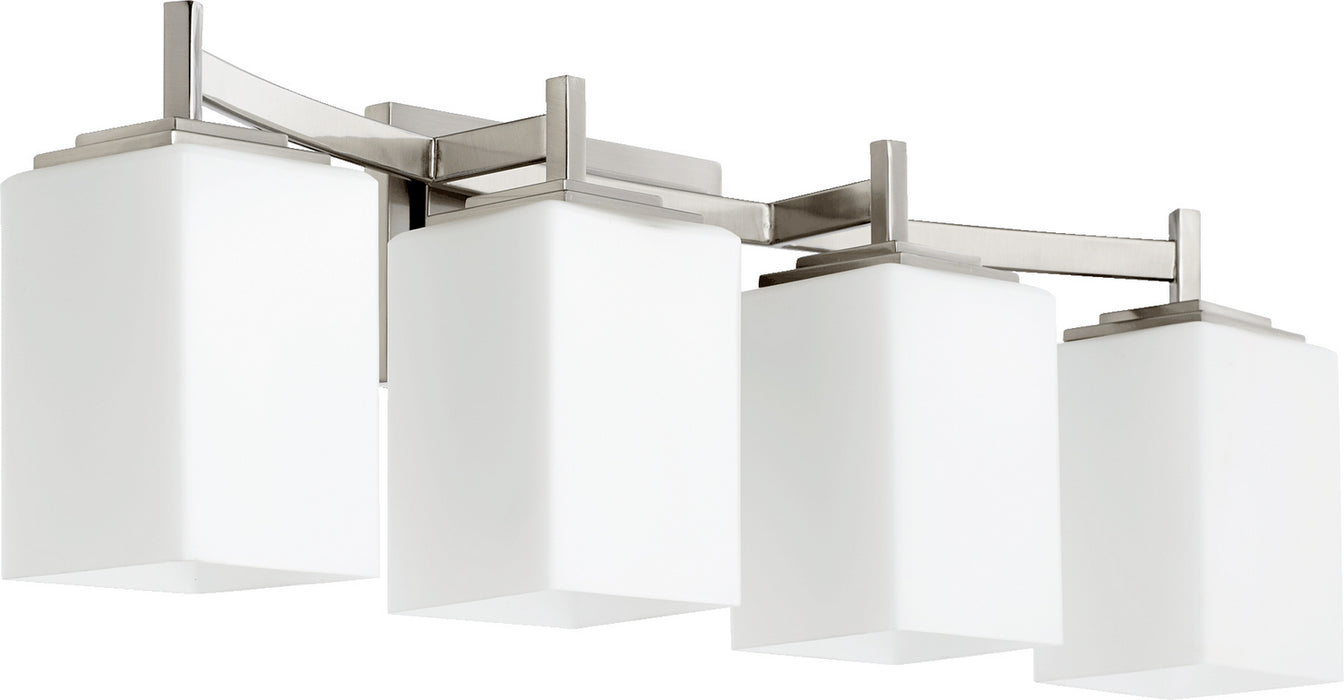 Myhouse Lighting Quorum - 5084-4-65 - Four Light Vanity - Delta - Satin Nickel