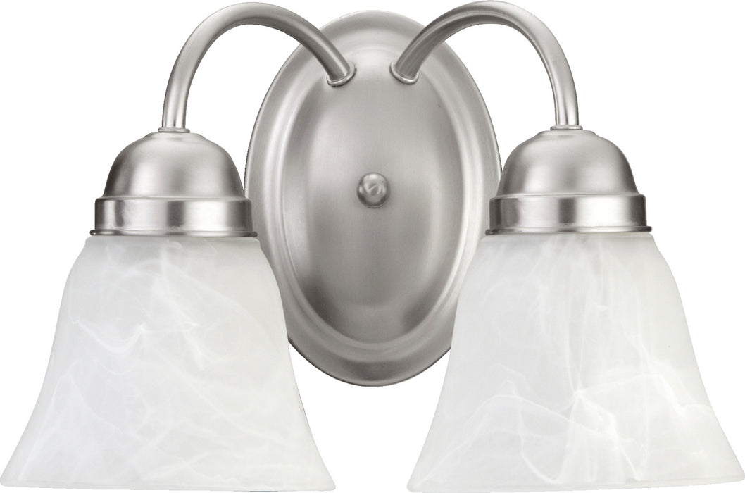 Myhouse Lighting Quorum - 5403-2-65 - Two Light Wall Mount - 5403 Lighting Series - Satin Nickel