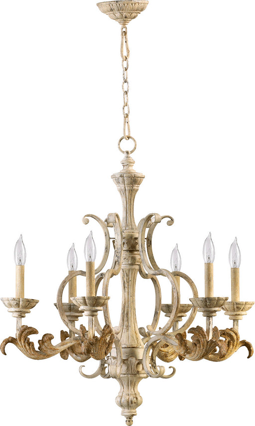 Myhouse Lighting Quorum - 6037-6-70 - Six Light Chandelier - Florence - Persian White