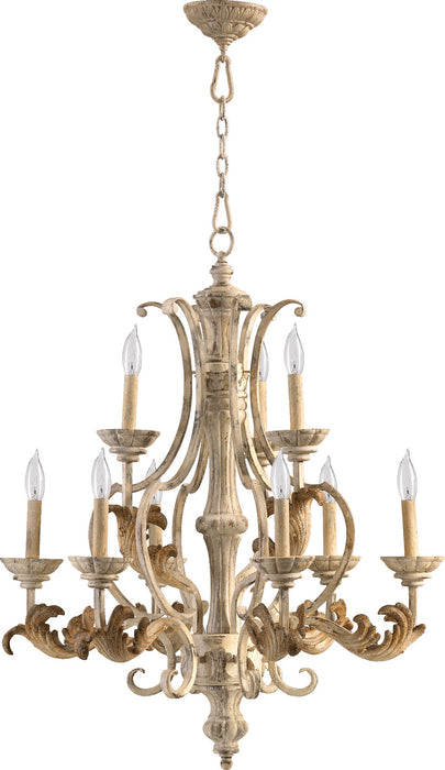 Myhouse Lighting Quorum - 6037-9-70 - Nine Light Chandelier - Florence - Persian White