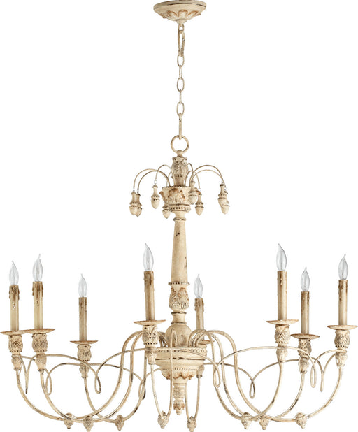 Myhouse Lighting Quorum - 6106-8-70 - Eight Light Chandelier - Salento - Persian White