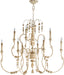 Myhouse Lighting Quorum - 6206-9-70 - Nine Light Chandelier - Salento - Persian White