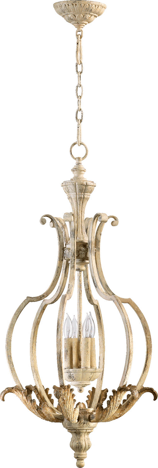 Myhouse Lighting Quorum - 6837-4-70 - Four Light Entry Pendant - Florence - Persian White