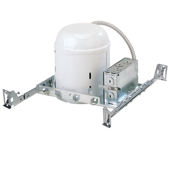 Myhouse Lighting Nora Lighting - NH-26Q - 6" Line Voltage Non-Ic New Construction Housing - Rec Inc 6" Housing - Unfinished