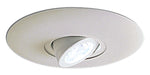 Myhouse Lighting Nora Lighting - NL-665W - 6" Surface Adjustable Round Spot W/ Metal Trim - Rec Lv 6" Trim - White