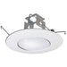 Myhouse Lighting Nora Lighting - NP-322 - 6" Albalite Lens W/ Plastic Trim & Bracket - Rec Inc 6" Trim - White