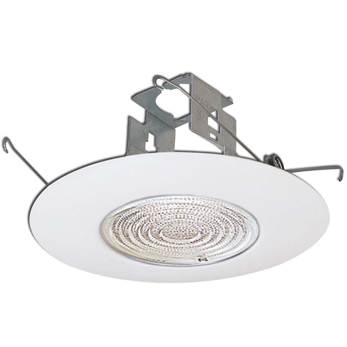 Myhouse Lighting Nora Lighting - NP-323 - 6" Fresnel Lens W/ Plastic Trim & Bracket - Rec Inc 6" Trim - White