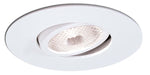 Myhouse Lighting Nora Lighting - NS-12W - 4" Surface Adjustable Gimbal W/ Metal Trim - Rec Inc 4" Trim - White