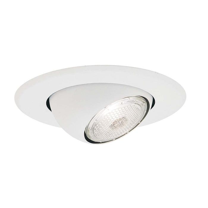 Myhouse Lighting Nora Lighting - NS-18 - 4" Adjustable Eyeball W/ Metal Trim - Rec Inc 4" Trim - White