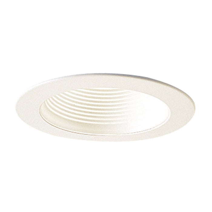Myhouse Lighting Nora Lighting - NS-40 - 4" Stepped Metal Baffle Trim W/ Metal Ring - Rec Inc 4" Trim - White