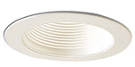 Myhouse Lighting Nora Lighting - NS-40P - 4" Stepped Phenolic Baffle Trim W/ Plastic Ring - Rec Inc 4" Trim - White