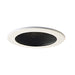 Myhouse Lighting Nora Lighting - NS-41 - 4" Stepped Metal Baffle Trim W/ Metal Ring - Rec Inc 4" Trim - Black