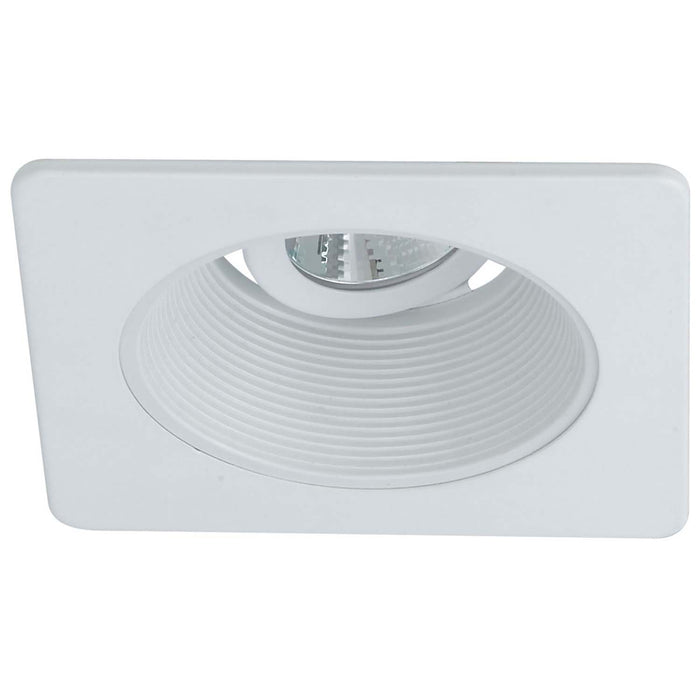 Myhouse Lighting Nora Lighting - NS-4910WW - 4" h Baffle, Sq Trim - Rec Inc 4" Square Trim - White