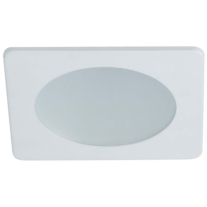 Myhouse Lighting Nora Lighting - NS-4926W - 4" Frost Flat Lens,Sq Trim - Rec Inc 4" Square Trim - White