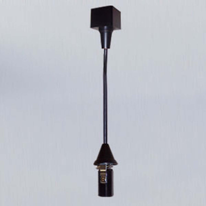 Myhouse Lighting Nora Lighting - NTH-160B - Track Mounted Line Voltage Pendant Cord, 8'-6" Length, Candelabra Base, 60W Max - Track Pendants - Black