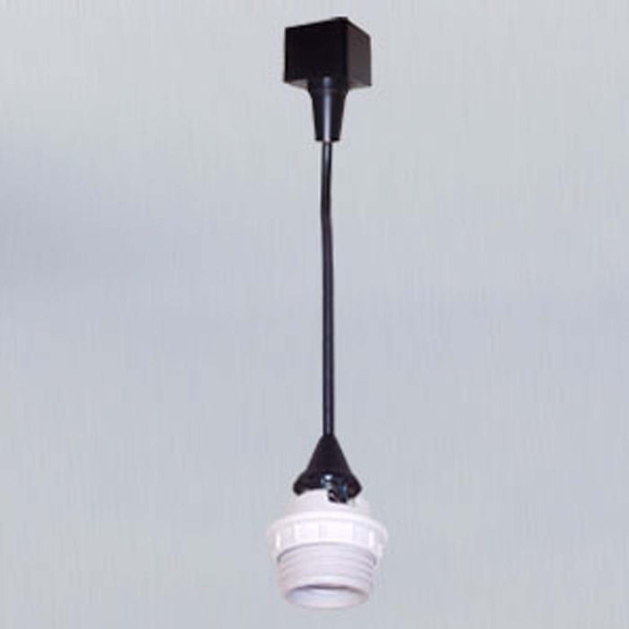 Myhouse Lighting Nora Lighting - NTH-161B - Track Mounted Line Voltage Pendant Cord, 8'-6" Length, Medium Base, 100W Max - Track Pendants - Black