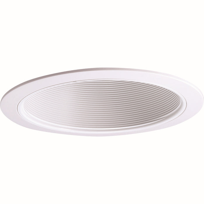 Myhouse Lighting Nora Lighting - NTP-31 - 6" Br30/Par30 Phenolic Stepped Baffle W/ Plastic Ring - Rec Inc 6" Trim - White