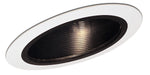 Myhouse Lighting Nora Lighting - NTP-614B - 6" Sloped Phenolic Stepped Baffle Trim - Rec Slope 6" Trim - Black / White