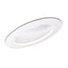 Myhouse Lighting Nora Lighting - NTP-614W - 6" Sloped Phenolic Stepped Baffle Trim - Rec Slope 6" Trim - White