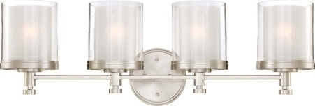 Myhouse Lighting Nuvo Lighting - 60-4644 - Four Light Vanity - Decker - Brushed Nickel