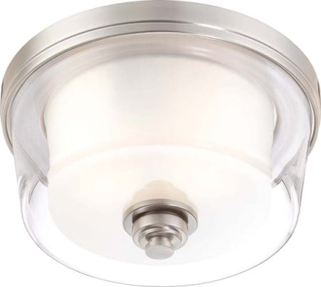 Myhouse Lighting Nuvo Lighting - 60-4651 - Two Light Flush Mount - Decker - Brushed Nickel