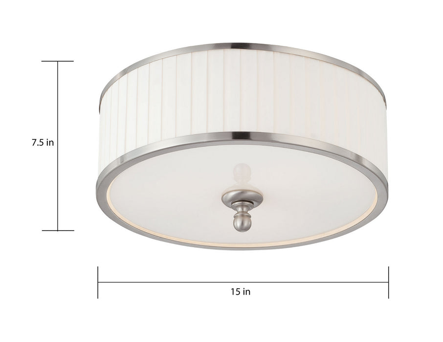 Myhouse Lighting Nuvo Lighting - 60-4741 - Three Light Flush Mount - Candice - Brushed Nickel