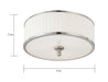 Myhouse Lighting Nuvo Lighting - 60-4741 - Three Light Flush Mount - Candice - Brushed Nickel