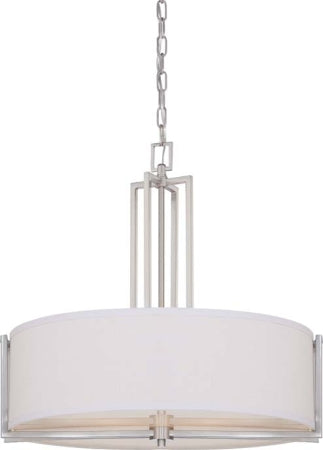 Myhouse Lighting Nuvo Lighting - 60-4756 - Four Light Pendant - Gemini - Brushed Nickel