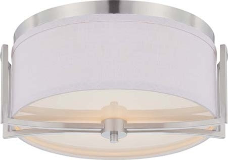 Myhouse Lighting Nuvo Lighting - 60-4761 - Two Light Flush Mount - Gemini - Brushed Nickel